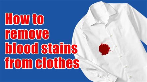 remove blood stains from shirt